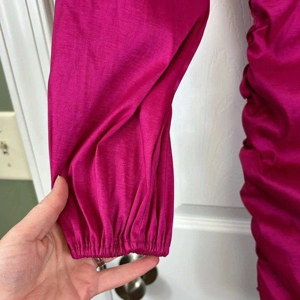 NWT Lovers + Friends Lorenza magenta pink mini dress sz xs - Picture 10 of 13